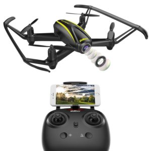 DROCON U31W Navigator Kids Drone navigateur pour Enfants avec Caméra HD (1280 x 720p) 120-Lentille Wi-FI FPV Quadracoptère avec Maintien d’Altitude & Mode sans Tête pour Les Débutants