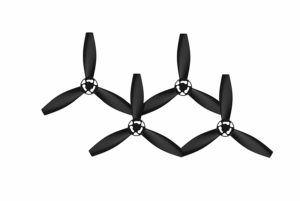 Kit de 4 Hélices pour Drone Bebop 2 Power Noir