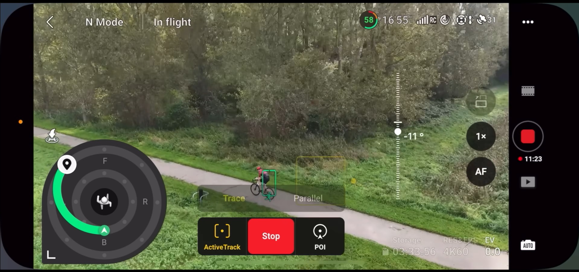 Le DJI Mini 4 Pro dispose de nombreux modes de vol intelligents