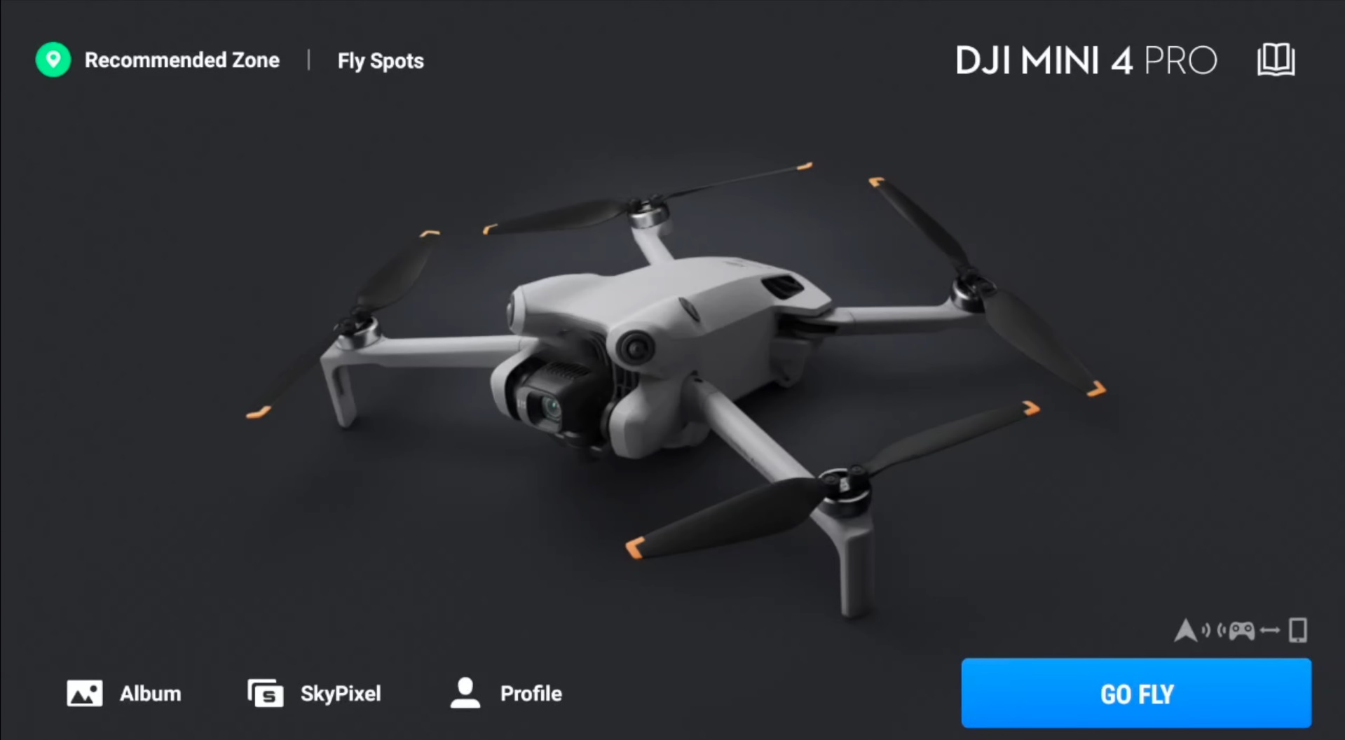 L'application DJI Fly, disponible sur iOS et Android